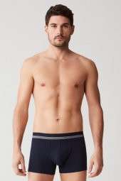 Erkek Lacivert+Baskili+Gri Mlj. 3 Lü Boxer - 1