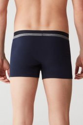 Erkek Lacivert+Baskili+Gri Mlj. 3 Lü Boxer - 2