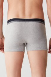 Erkek Lacivert+Baskili+Gri Mlj. 3 Lü Boxer - 5