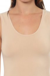 Kadın Ten Basic Singlet Atlet BA0636301TEN - 7