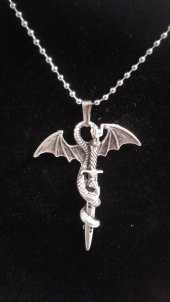 Game of Thrones - Zincirli Kolye - Targanyen Dragon - Sword - 1