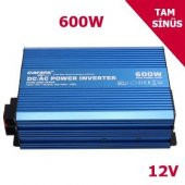 600 WATT 12 VOLT TAM SİNÜS İNVERTER USB'Lİ CARSPA - 1