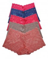 Cottonous/Cottondance Kadın Renkli Dantelli Şort Külot 101-R6-V2 - 1