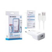 SYROX SAMSUNG ŞARJ SET 2IN1 ŞARJ KABLO VE BAŞLIK SET 2AMPER SET - 1