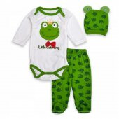 Lilmood Erkek Kurbağalı 3’lü Zıbın Set - 2