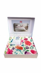 Taç Çift Kişilik Antibakteriyel Nevresim Takımı Astin Pembe - 3