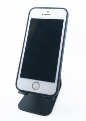 METAL STAND TELEFON TUTUCU SİYAH MASA ÜSTÜ TELEFON TUTUCU - 1