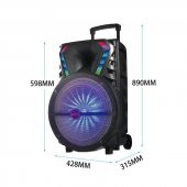 LT-1517BT Siyah Usb + FM Destekli Bluetooth Kablosuz Mikrofonlu Toplantı Anfisi - 4