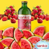 SARIKIZ KARPUZ-ÇİLEK AROMALI MADEN SUYU 0.250ML 6 LI - 1