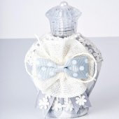 Lucca Pamuk Havlu + Süslü Sabun + Süslü Kolonya Şişesi Kutulu Set thumbnail 7