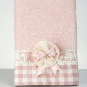 Lucca Pamuk Havlu + Süslü Sabun + Süslü Kolonya Şişesi Kutulu Set thumbnail 10