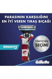 Gillette Mach3 Tıraş Makinesi + Yedek Bıçak 8li + Köpük 300 ml + Çanta - 3