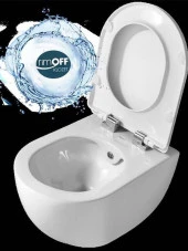 Creavit FE322 Free Asma Klozet Rim-Off Siyah Mat + Creavit Duck Y.K Siyah Mat Kapak - 5