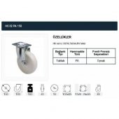 Döner Tablalı Servis Tekeri Polyemid Döner Servis Tekeri 150 mm Uygur 1 Adet thumbnail 2