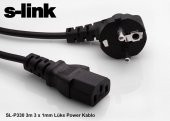 S-Link Sl-P330 3M 3 X 1Mm Lüks Power Kablo - 1