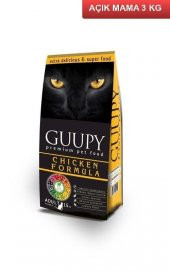 Guupy Cat Tavuklu Kedi Maması 3 Kg AÇIK - 1