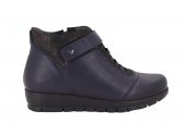 İloz Lacivert Deri Günlük Kadın Bot 106643 - 1