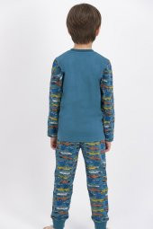 Rolypoly 1826 Cars Crash Petrol Erkek Çocuk Pijama Takımı - 3