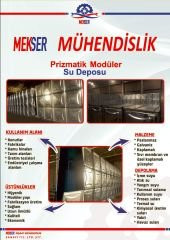1.26 M³ Galvaniz Prizmatik Paket Su Deposu - 4