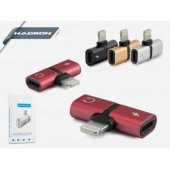 HADRON HD4736/500 IPHONE KULAKLIK ŞARJ AYIRICI ADAPTÖR - 1