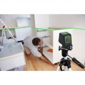 Precaster PL2LGTP Profesyonel Yatay ve Dikey Otomatik Hizalamalı Yeşil Çizgi Lazer Distomatı+ Tripod - 2