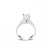 6 Mm Tektaş Bayan Gümüş Yüzük - 2