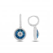 Yuvarlak Lapis Taşlı Gümüş Bayan Set - 3