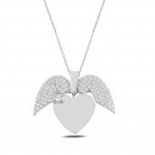 Açılır Kalp Bayan Gümüş Kolye - 2