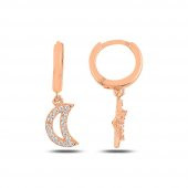 Hilal Ve Yıldız Model Kadın Gümüş Küpe - 1