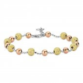 Boncuk Bayan Gümüş Bileklik - 1