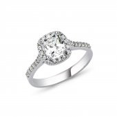 Beyaz Taşlı Gümüş Bayan Set - 2