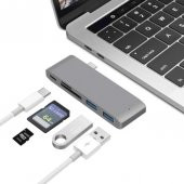 Yukka Gri MacBook USB Arttırıcı Port - 2