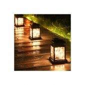 Yukka Güneş Enerjisi Lamba Kare Bahçe Balkon 2li (Yurt Dışından) - 3