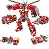 Yukka 8 Çeşit Lego Yangın Kurtarma Oyuncak - 1