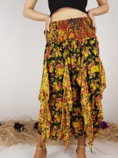 Kadın Ithal Hint Çiçek Desen Etek 10295 - 1