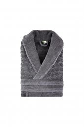 Green Black (by Ecocotton) Pamuk Bay Bornoz - Aymira Antrasıt LARGE - 1