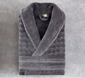 Green Black (by Ecocotton) Pamuk Bay Bornoz - Aymira Antrasıt LARGE - 2