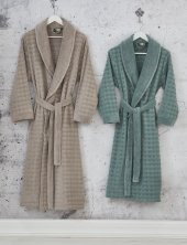 Green Black (by Ecocotton) Pamuk Bay Bornoz - Aymira Antrasıt LARGE - 3