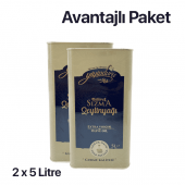 Yiyipduru 2li  Erken Hasat Soğuk Sıkım Natürel Sızma Zeytinyağı 5 LT x 2 - 1