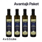 Yiyipduru 4lü Erken Hasat Soğuk Sıkım Natürel Sızma Zeytinyağı Cam şişe 4 x 0.5 LT 0.5 Dizem - 1