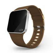 UPWATCH UpGrade Matte Silver&Brown Unisex Kol Saati - 1