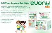 Evony Yumuşak Elastik Kulaklı 3 Katlı Telli Cerrahi Maske Kids(Çocuk) 10'lu x 16 Adet - 5