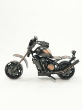 Metal Retro Motosiklet Modeli El Yapımı Dekor Biblo - 3