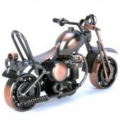 Metal Retro Motosiklet Modeli El Yapımı Dekor Biblo - 2
