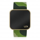UPWATCH Touch Matte Gold&Green Camouflage Unisex Kol Saati - 1