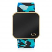 UPWATCH Touch Matte Gold&Blue Camouflage Unisex Kol Saati - 1