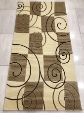 Saray Halı Vizyon 10325 A 100x200 Kahve Krem 2 Metre Yolluk ! - 1