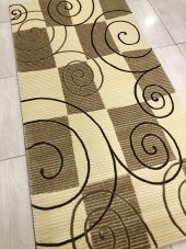 Saray Halı Vizyon 10325 A 100x200 Kahve Krem 2 Metre Yolluk ! - 3