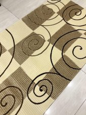 Saray Halı Vizyon 10325 A 100x200 Kahve Krem 2 Metre Yolluk ! - 7