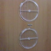 Doğalgaz Havalandırma Cam Menfezi Şeffaf Çap 18 Cm - 4